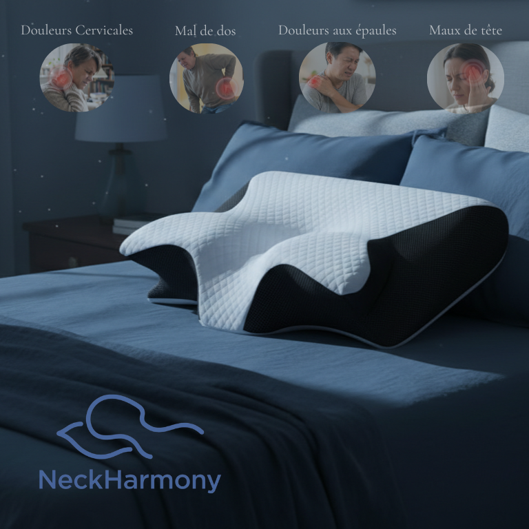 NeckHarmony™ - Oreiller Ergonomique pour Cervicales Classic