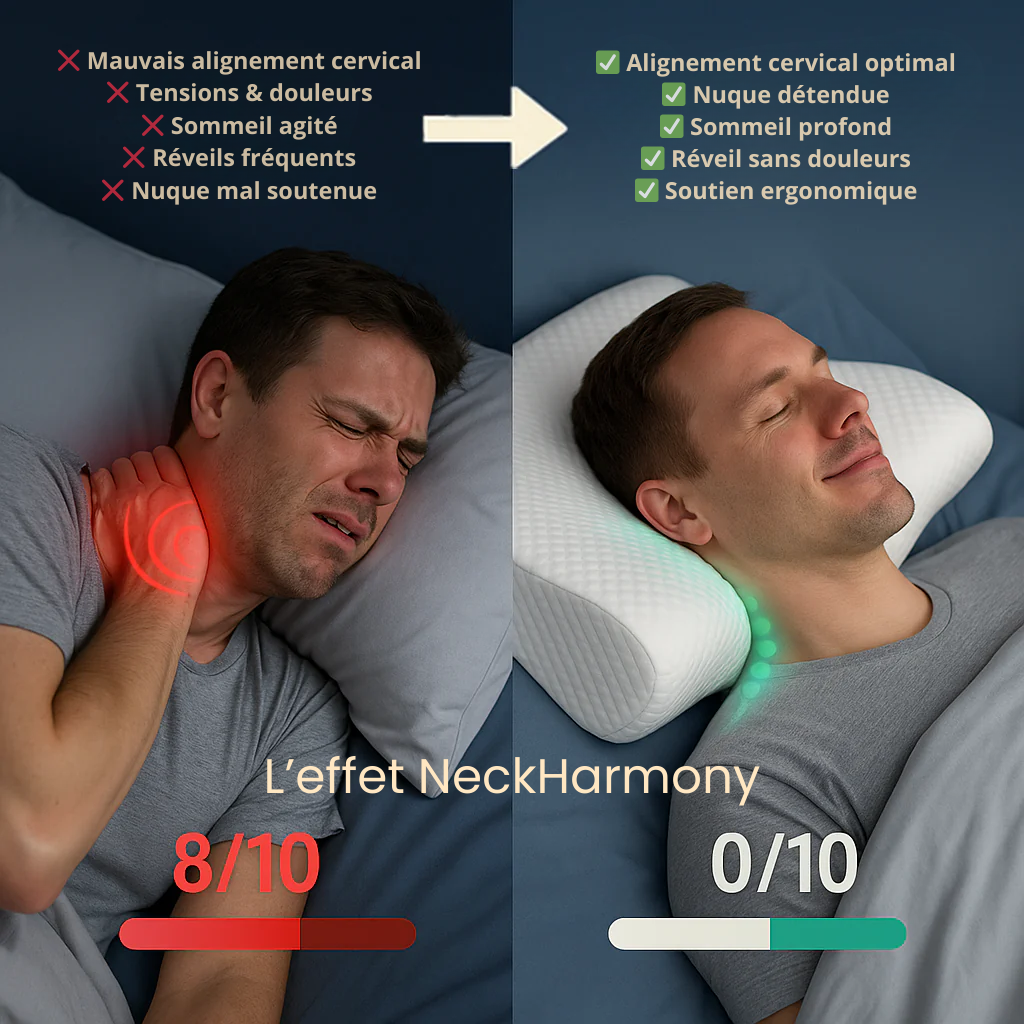 NeckHarmony™ - Oreiller Ergonomique pour Cervicales Classic